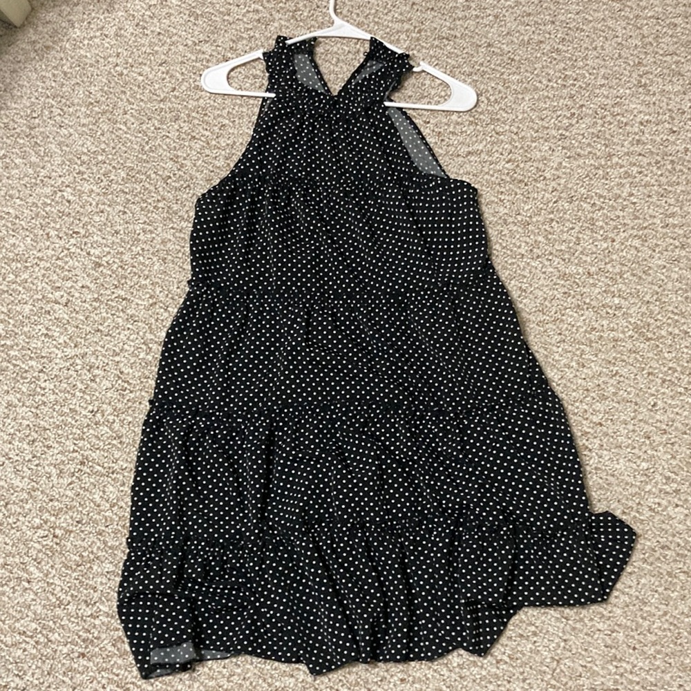 Pretty black and white polka dot dress!